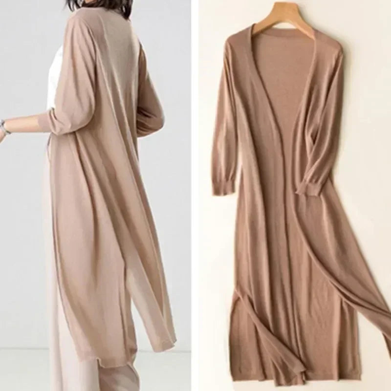 Amelia – Stylish Lightweight Long Cardigan