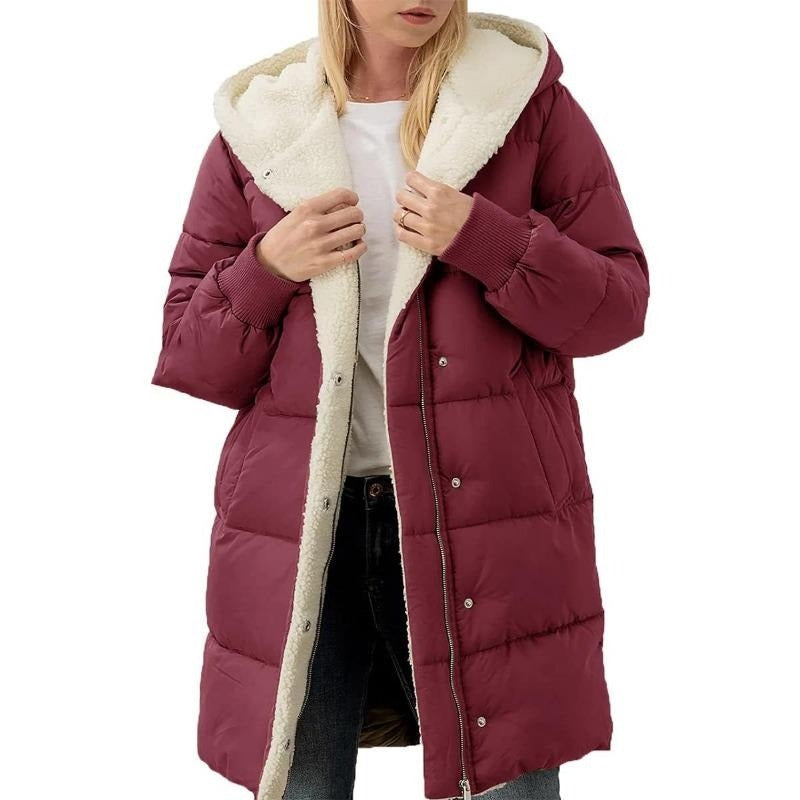 Ruby – Double Sided Winter Coat with Hood