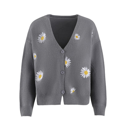 Raven –  Elegant Floral Cardigan