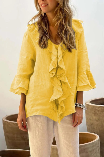 Natalie – Stylish Ruffled Blouse