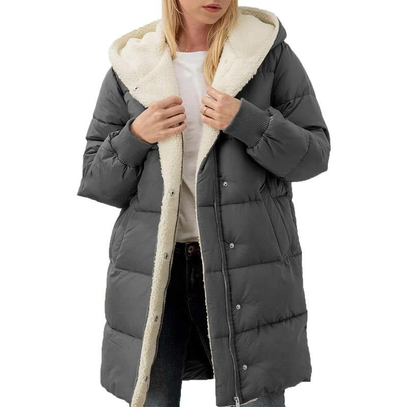 Ruby – Double Sided Winter Coat with Hood