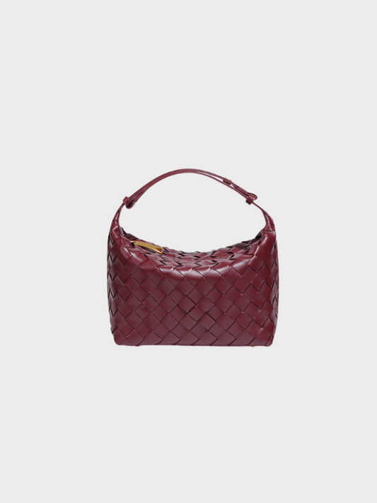 Nadia – Mini Woven Faux Leather Bag
