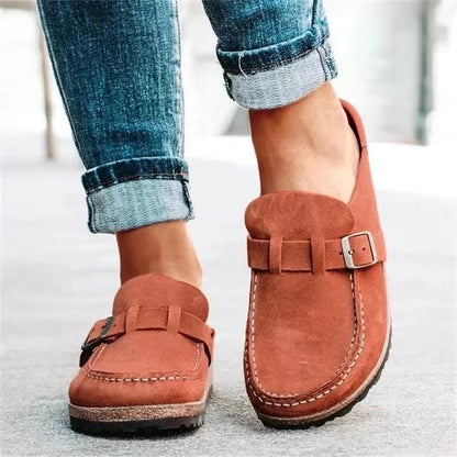 Mina – Casual Leather Clogs