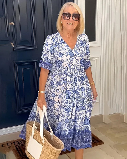 Celeste – Elegant V-Neck Dress