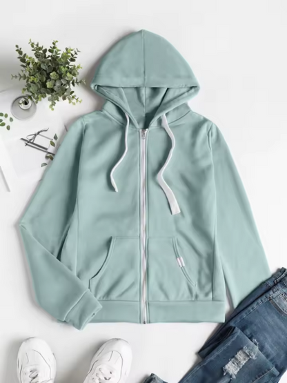 Farah –  Cozy Zip-Up Hoodie
