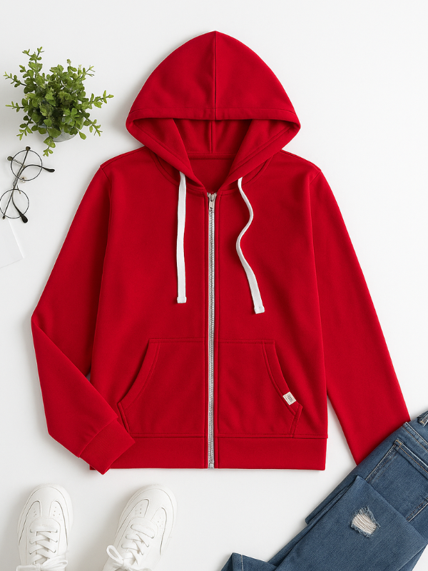 Farah –  Cozy Zip-Up Hoodie