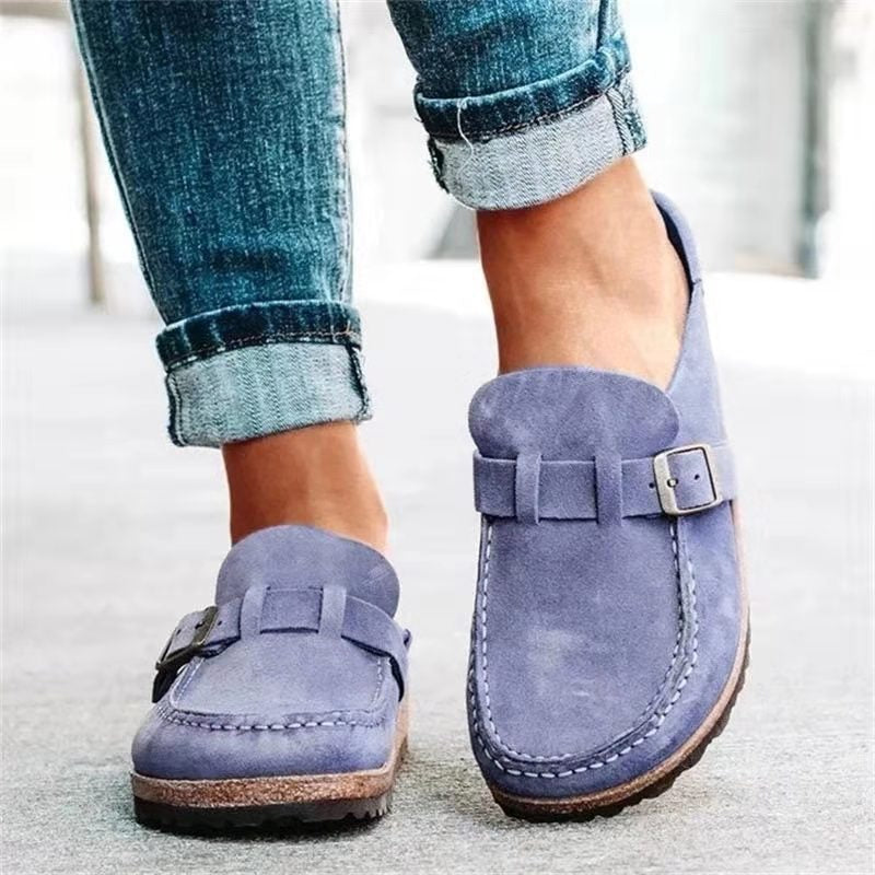 Mina – Casual Leather Clogs