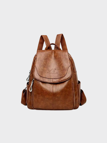Mara – Anti-Theft Leather Backpack