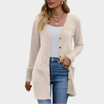 Elysia – Classy Button-Up Cardigan