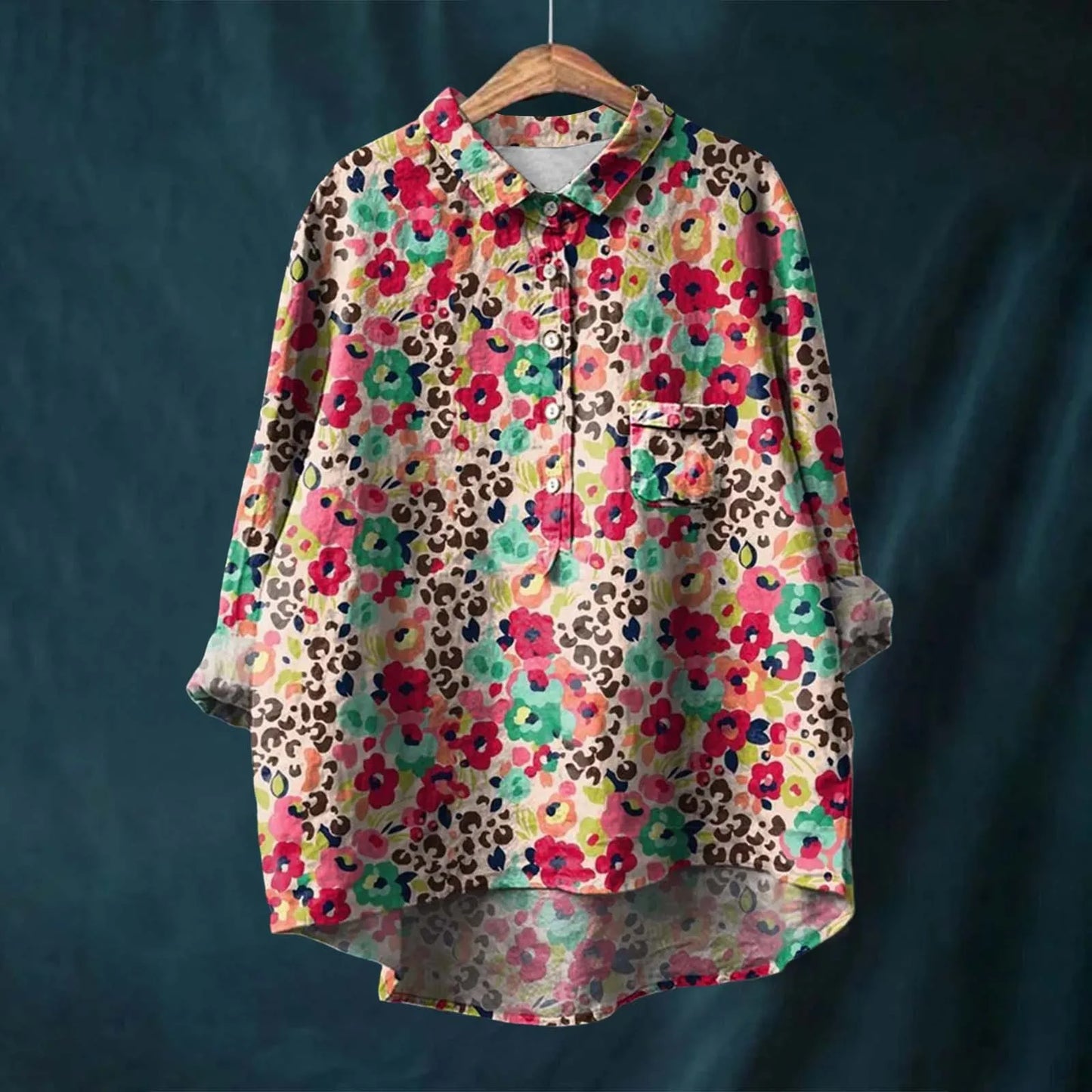 Bella – Floral Button-Up Shirt