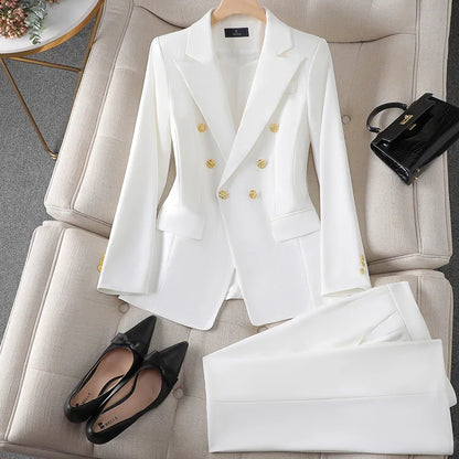 Adelaide – Stylish Butoned Blazer & Pants Set