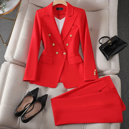 Adelaide – Stylish Butoned Blazer & Pants Set