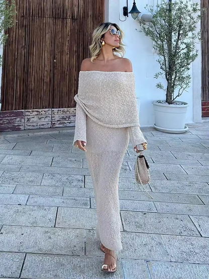Daisy – Off-Shoulder Maxi Dress