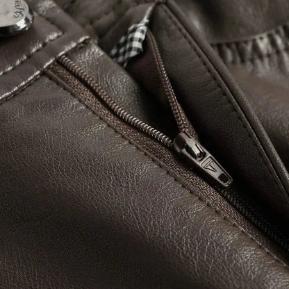 Dahlia – Wide-Cut Leather Trousers