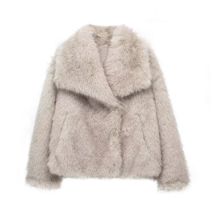 Quinn - Plush Faux Fur Coat