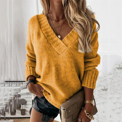 Lexi – Elegant Knit V-Neck Sweater