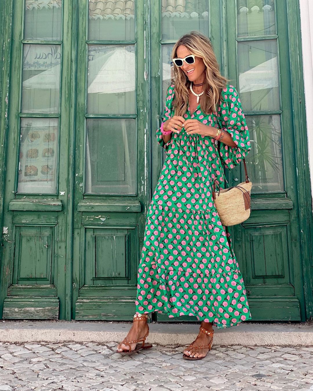Olive – Loose Fit Boho Maxi Dress