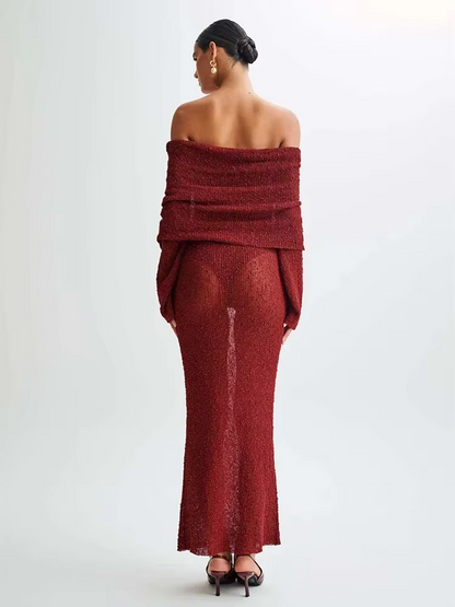 Daisy – Off-Shoulder Maxi Dress