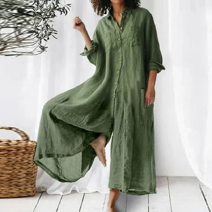 Sage – Oversized Cuasual Maxi Dress