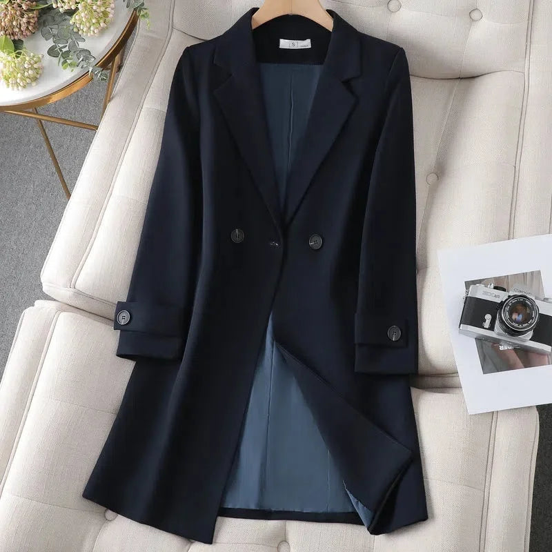 Marlow – Long Buttoned Blazer Coat