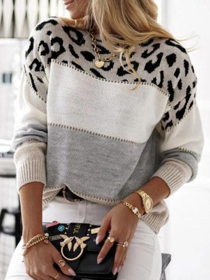 Hannah – Chic Leopard Print Sweater