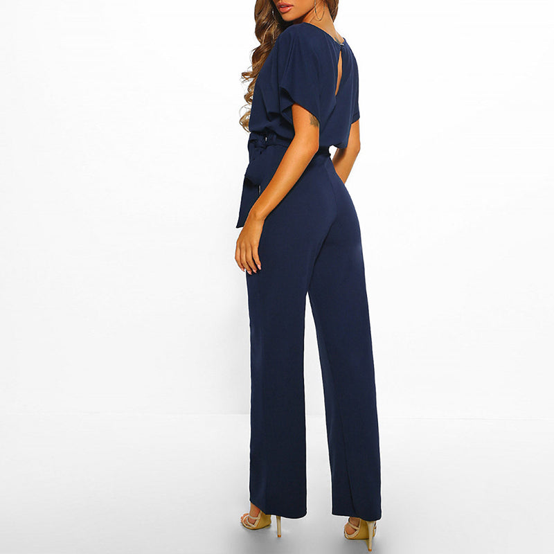 Michelle – Stylish Belted Jumpsuit