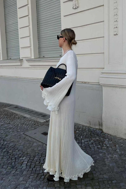 Candor – Ruffles Flared Maxi Dress