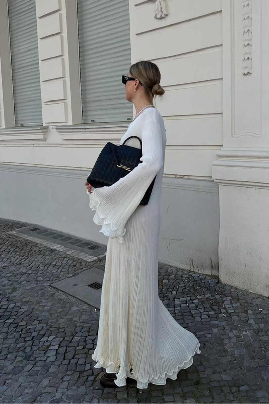 Candor – Ruffles Flared Maxi Dress