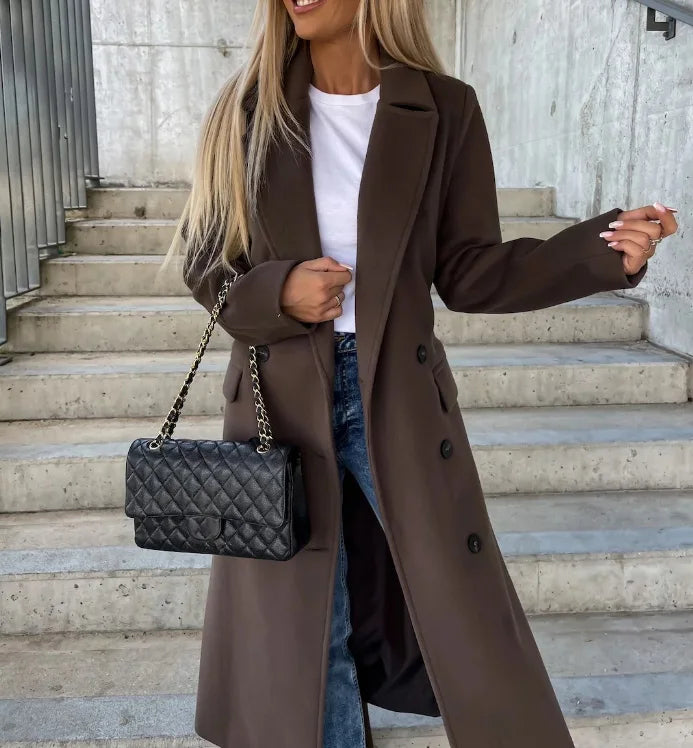 Ivy – Double-Breasted Wool Trench Coat
