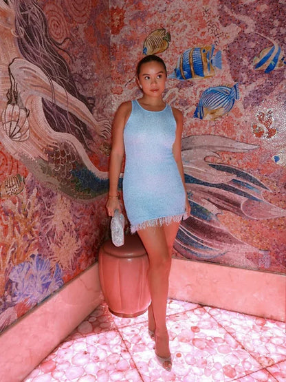 Ashley – Stylish Sequins Mini Dress