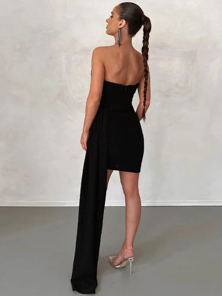 Angela – Classic Glitter Mini Dress