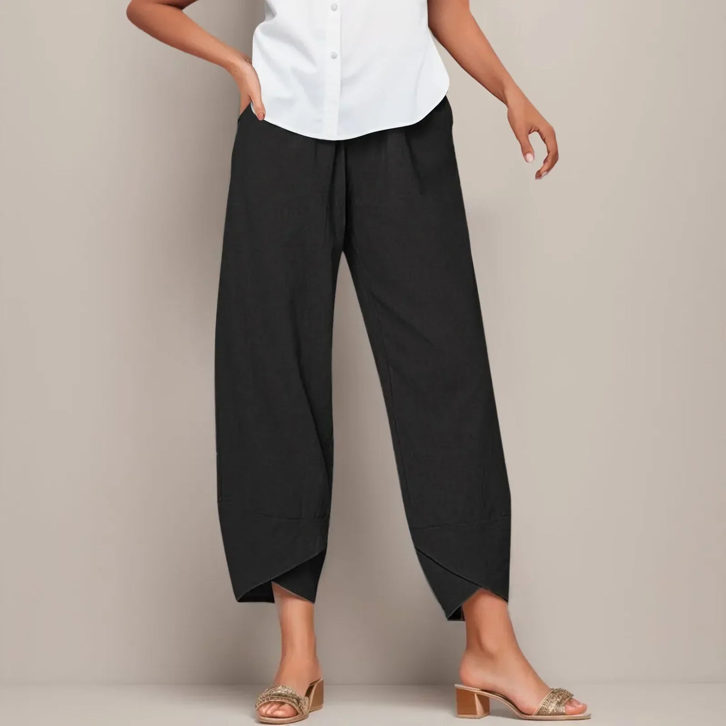 Belinda – High-Waist Casual Pants