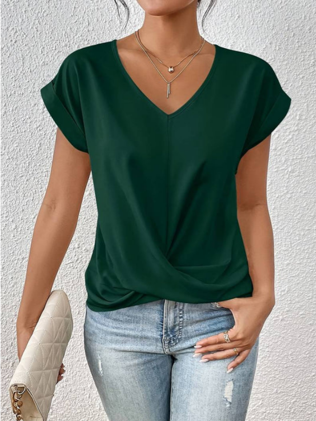 Bella – Elegant V-neck Shirt
