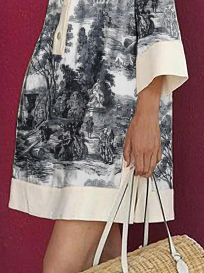 Claire – Elegant Vintage Tunic Dress