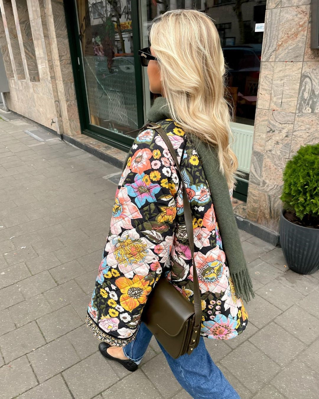 Clarise - Padded Floral Jacket