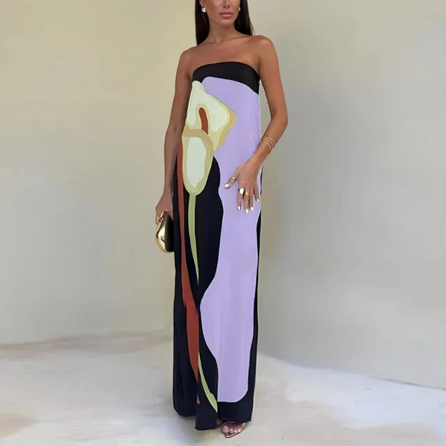 Amira – Printed Maxi Dress