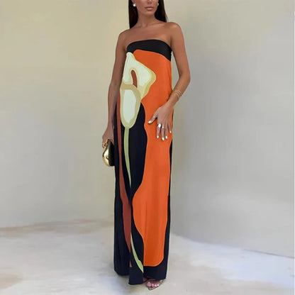 Amira – Printed Maxi Dress