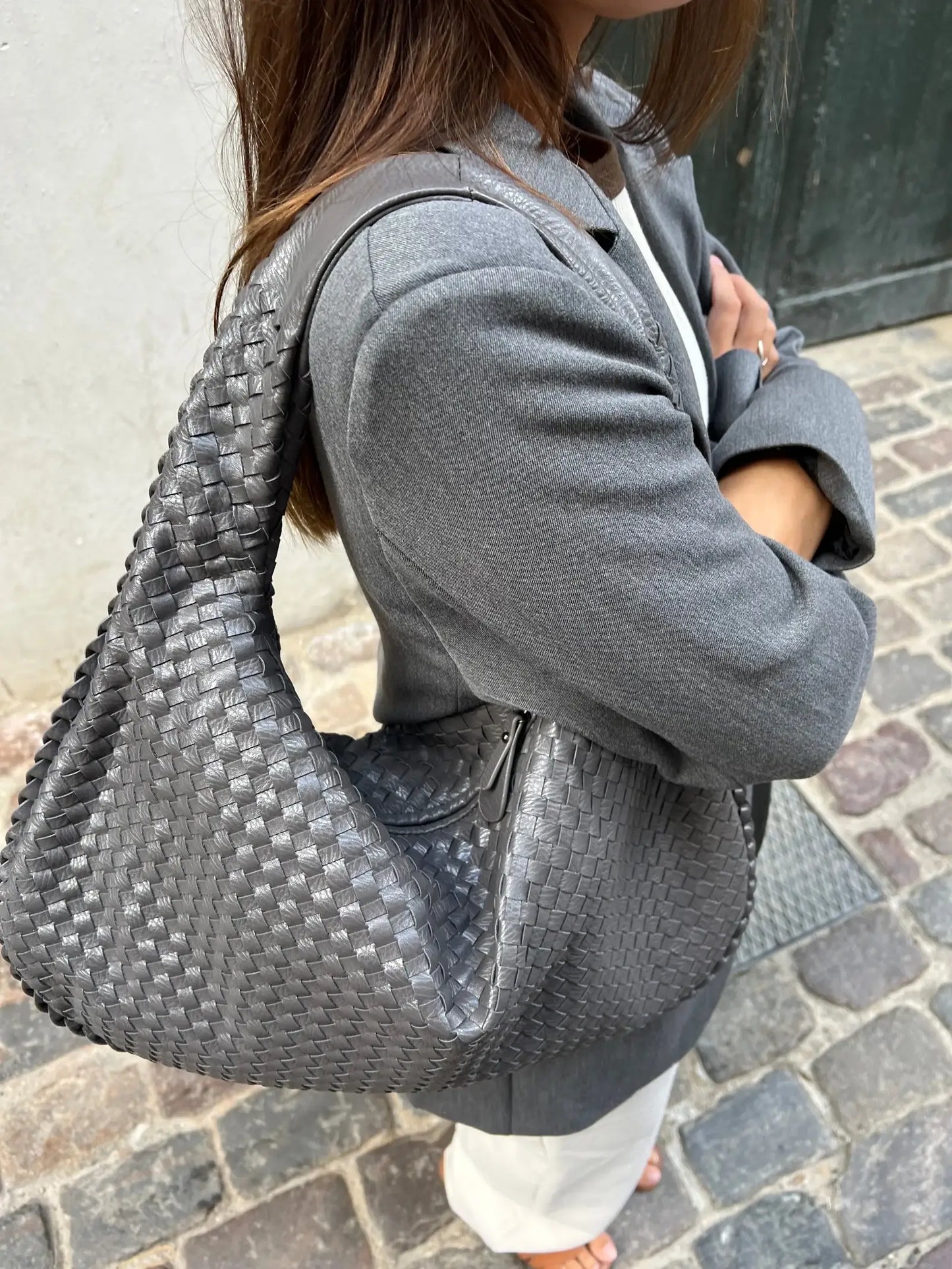 Talia – XL Woven Shoulder Bag