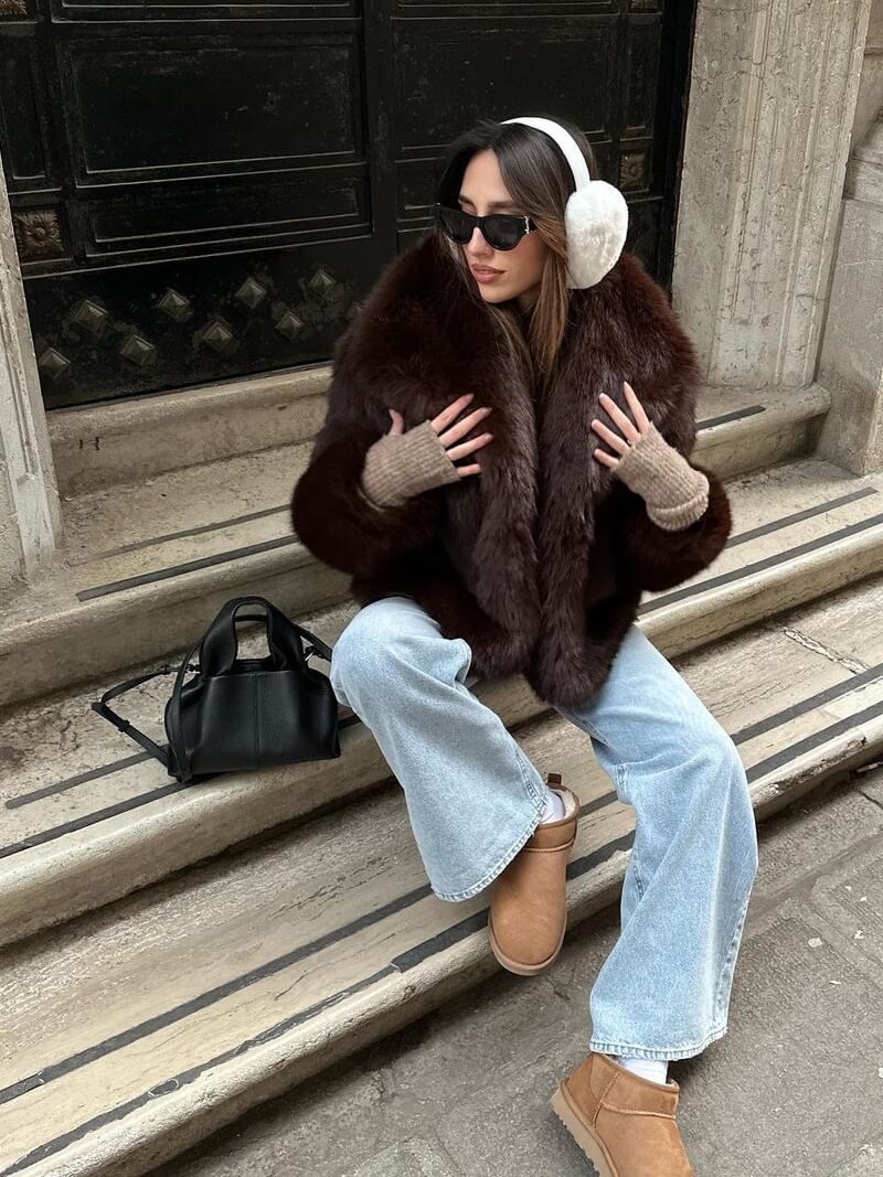 Eleni – Faux Leather Shoulder Bag