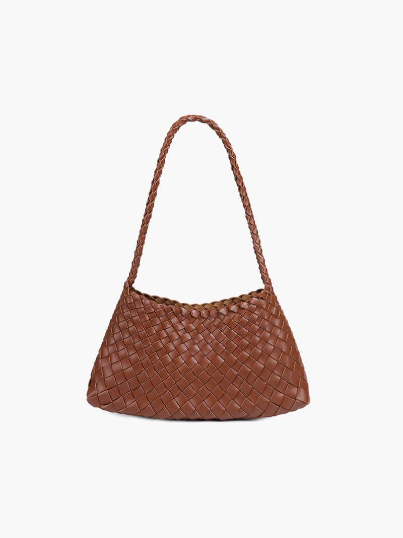 Romi – Braided Faux Leather Handbag