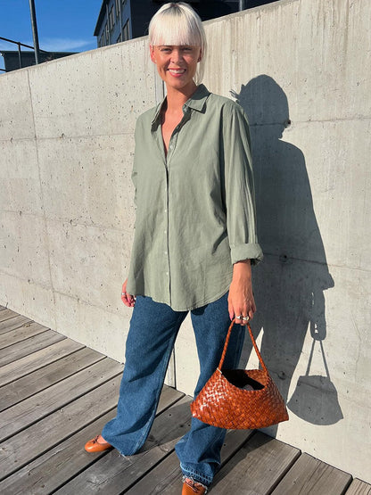 Romi – Braided Faux Leather Handbag