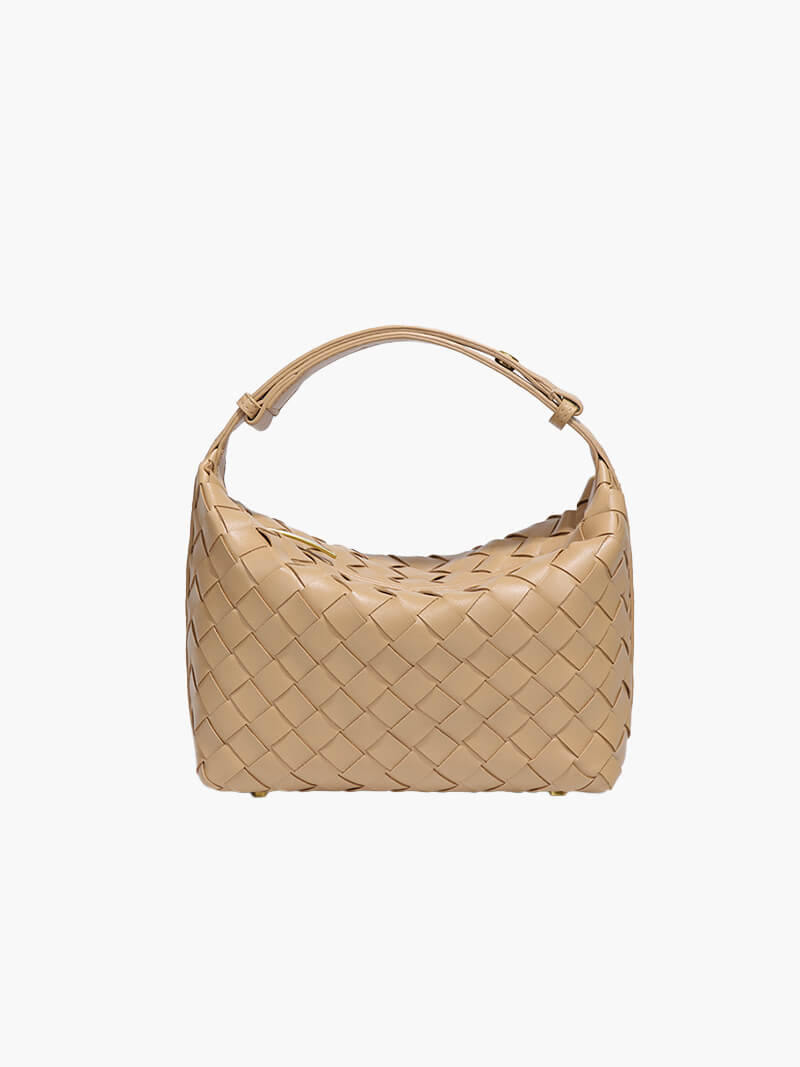 Nadia – Mini Woven Faux Leather Bag
