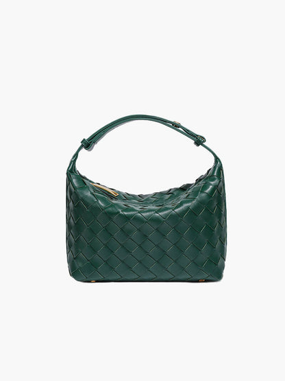 Nadia – Mini Woven Faux Leather Bag