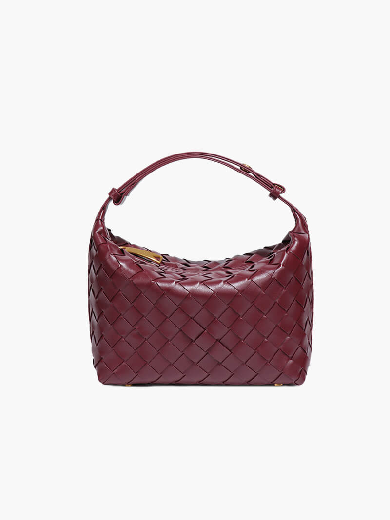 Nadia – Mini Woven Faux Leather Bag