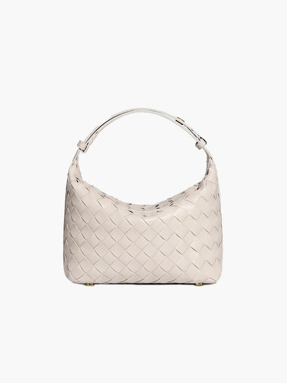 Nadia – Mini Woven Faux Leather Bag