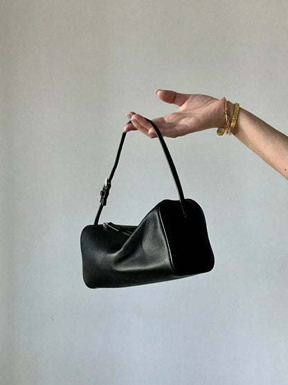 Hazel – Glazed Leather Shoulder Bag