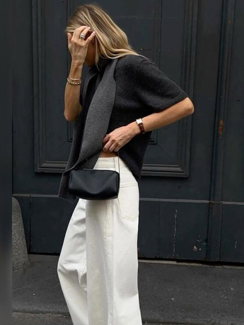 Hazel – Glazed Leather Shoulder Bag