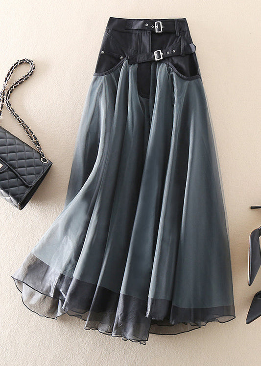 Nareia – Tulle Patchwork Maxi Skirt
