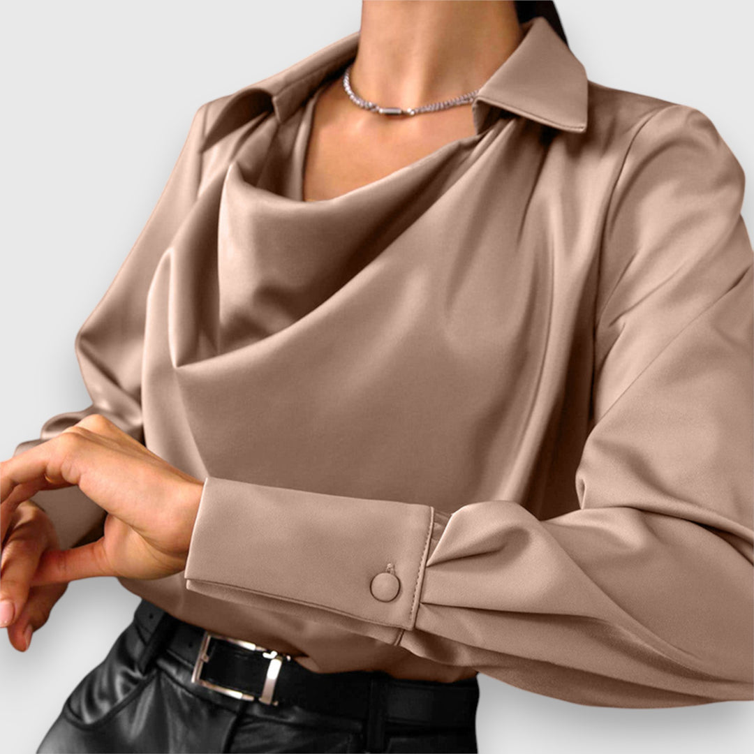 Serena – Elegant Cowl Neck Blouse