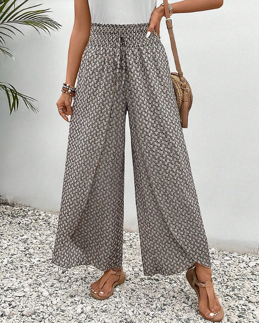 Helene – Printed Wide-Leg Pants